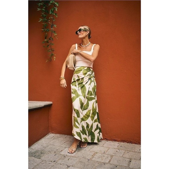 ANTONIO MELANI Dresses & Skirts - NWT!! ANTONIO MELANI x M.G. Style Lyons Printed Faux Wrap Asymmetric Skirt 2